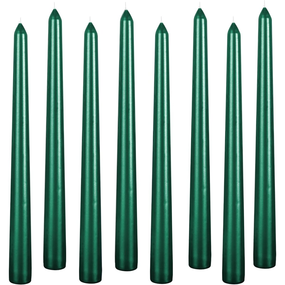 Lumanare Decorativa, Embo, pentru Masa, 25 cm, din Parafina, fara Fum, Ardere 7.5h, Verde - imagine 5