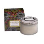 Lumanare Parfumata, Embo, Model Borcan, Alb, Aroma de Flori albe