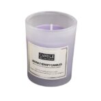 Lumanare Parfumata, Embo, Model Borcan Translucid, 6.2 x 5.2 cm, Aroma de Lavanda, Mov - imagine 2