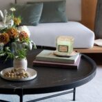 Lumanare Parfumata, Embo, Model Pahar Transparent, cu Ulei Esential, 4.8 x 5.4 x 5.5 cm, Aroma de Ceai Alb, Verde - imagine 5