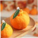 Lumanare Parfumata, Embo, Model Portocala Mica, Ardere 10h, 50 g, 5 x 5 cm, Parfum de Portocala, Portocaliu - imagine 3