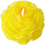 Lumanare Parfumata, Embo, Model Trandafir, Ardere 10h, 70 g, 7.5 x 3.5 cm, Parfum de Citrice, Galben