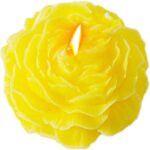 Lumanare Parfumata, Embo, Model Trandafir, Ardere 10h, 70 g, 7.5 x 3.5 cm, Parfum de Citrice, Galben