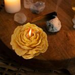 Lumanare Parfumata, Embo, Model Trandafir, Ardere 10h, 70 g, 7.5 x 3.5 cm, Parfum de Citrice, Portocaliu - imagine 2