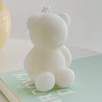 Lumanare Parfumata, Embo, Model Ursulet, Alba, Aromaterapie, 5.5x3.6x4 cm - imagine 3