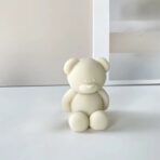 Lumanare Parfumata, Embo, Model Ursulet, Alba, Aromaterapie, 5.5x3.6x4 cm - imagine 4