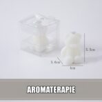 Lumanare Parfumata, Embo, Model Ursulet, Alba, Aromaterapie, 5.5x3.6x4 cm - imagine 2