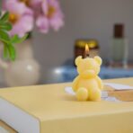 Lumanare Parfumata, Embo, Model Ursulet, Galbena, Aroma de Lime si Citrice, 5.5x3.6x4 cm - imagine 4