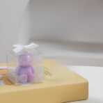 Lumanare Parfumata, Embo, Model Ursulet, Mov, Aroma de Lavanda, 5.5x3.6x4 cm - imagine 3