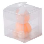 Lumanare Parfumata, Embo, Model Ursulet, Portocalie, Aroma de Piersica, 5.5x3.6x4 cm - imagine 4