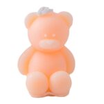 Lumanare Parfumata, Embo, Model Ursulet, Portocalie, Aroma de Piersica, 5.5x3.6x4 cm