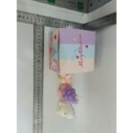 Lumanari Parfumate de Craciun, Embo, Gift Box Set cu 3 Lumanari Aromaterapie, 11 x 11 x 7.5 cm, Mov Roz - imagine 3