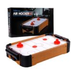 Masa Air-Hockey Embo, 51 x 31.5 x 9.5 cm, bara pentru punctaj, material ABS, maro - imagine 6