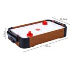 Masa Air-Hockey Embo, 51 x 31.5 x 9.5 cm, bara pentru punctaj, material ABS, maro - imagine 7