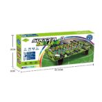 Masa de Fotbal cu Teren, Embo, cu Picioare Scurte, 8 Manere, Tablou de Scor, 64 x 20 x 47 cm, din Lemn/Otel/ABS, Verde - imagine 2