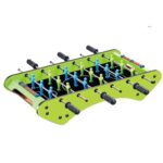 Masa de Fotbal cu Teren, Embo, fara Picioare, 6 Manere, Tablou de Scor, 71.3 x 10 x 36 cm, din Lemn/Otel/Metal, Verde