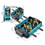 Masa de Fotbal cu Teren si 12 Jucatori Embo, 4 Manere, 2 Mingi, cu Tablou Scor, din ABS, 47.5x32x8.5 cm, Design Multicolor, pentru Copii/ Adulti - imagine 2
