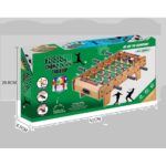 Masa de Fotbal cu Teren si 18 Jucatori Embo, 6 Manere, cu Tablou pentru Scor, din Metal, Lemn si ABS, 60.5 x 30.5 x 18.5 cm, cu Picioare, pentru copii/adulti