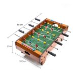 Masa de Fotbal cu Teren si 18 Jucatori Embo, 6 Manere, cu Tablou pentru Scor, din Metal, Lemn si ABS, 69 x 36.5 x 23 cm, cu Picioruse, pentru copii/adulti - imagine 6