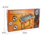 Masa de Fotbal cu Teren si 18 Jucatori Embo, 6 Manere, cu Tablou pentru Scor, din Metal, Lemn si ABS, 69 x 36.5 x 61 cm, cu Picioruse, pentru copii/adulti - imagine 3