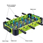 Masa de fotbal cu teren si 18 jucatori Embo, 6 manere, cu Tablou Scor, din Metal si ABS, 51 x 44 x 17.5 cm, Design Multicolor, pentru copii/adulti, verde - imagine 2