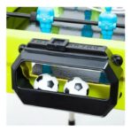 Masa de fotbal cu teren si 18 jucatori Embo, 6 manere, cu Tablou Scor, din Metal si ABS, 70 x 59 x 64 cm, Design Multicolor, pentru copii/adulti, verde - imagine 6