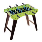 Masa de Fotbal, Embo, cu Picioare, 6 Manere, Tablou de Scor, 71.3 x 14.6 x 36 cm, din Lemn/Otel/ABS, Verde
