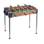 Masa de Fotbal, Embo, cu Picioare Inalte, 6 Manere, Tablou de Scor, 62 x 8 x 35.5 cm, din Lemn/Otel si ABS, Maro