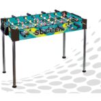 Masa de Fotbal, Embo, cu Picioare Inalte, 8 Manere, Tablou de Scor, 86 x 62 x 65 cm, din Lemn/Otel si ABS, Albastru - imagine 2