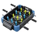 Masa de Joc 5in1  Embo, cu Teren Schimbabil de Fotbal, Basket, Bowling, Curling si Hockey, cu Tablou Scor, din ABS, 36.5x22.5x6.6 cm, Design Multicolor, pentru Copii/ Adulti