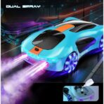 Masinuta Smart, Embo, cu Telecomanda si Controller prin Gesturi/Wireless, Lumini/Sunet/Abur, Reincarcabila, 24x12,4x7,1 cm, Statie de Incarcare EV, Albastru/Portocaliu - imagine 7