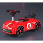 Masina pentru Copii, Embo, 1-3 ani, Impingere, Bluetooth, Muzica, din ABS, 4 Roti, Inaltime Sezut 22 cm, Rosu - imagine 2