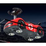 Masina pentru Copii, Embo, 1-3 ani, Impingere, Bluetooth, Muzica, din ABS, 4 Roti, Inaltime Sezut 22 cm, Rosu - imagine 4