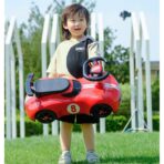 Masina pentru Copii, Embo, 1-3 ani, Impingere, Bluetooth, Muzica, din ABS, 4 Roti, Inaltime Sezut 22 cm, Rosu - imagine 5
