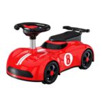 Masina pentru Copii, Embo, 1-3 ani, Impingere, Bluetooth, Muzica, din ABS, 4 Roti, Inaltime Sezut 22 cm, Rosu