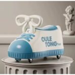 Masina pentru Copii, Embo, Model Pantof, 4 Roti, 1-6 ani, Cutie de Depozitare, din ABS, 48 x 27 x 34 cm, Albastru - imagine 3