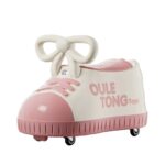 Masina pentru Copii, Embo, Model Pantof, 4 Roti, 1-6 ani, Cutie de Depozitare, din ABS, 48 x 27 x 34 cm, Roz