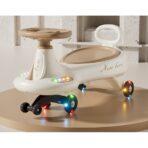 Masinuta, Embo, 1-8 Ani, Rotire 360 Grade, Anti-rasturnare, Roti Silentioase, Impingere, 66 x 32 x 37 cm, Bej - imagine 4