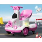Masinuta Electrica, Embo, pe 4 Roti, cu Telecomanda, Lumini Led si Muzica, +2 ani, Inaltime Reglabila, Roz - imagine 2