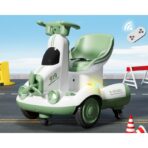 Masinuta Electrica, Embo, pe 4 Roti, cu Telecomanda, Lumini Led si Muzica, +2 ani, Inaltime Reglabila, Verde - imagine 2