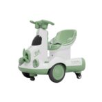 Masinuta Electrica, Embo, pe 4 Roti, cu Telecomanda, Lumini Led si Muzica, +2 ani, Inaltime Reglabila, Verde