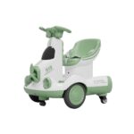 Masinuta Electrica, Embo, pe 4 Roti, cu Telecomanda, Lumini Led si Muzica, +2 ani, Inaltime Reglabila, Verde