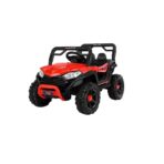 Masinuta Electrica Embo, pe 4 Roti, Tip Jeep, cu Telecomanda Bluetooth, 2 Usi,cu Acumulator, Sistem Anti-Rasturnare, Sistem de Lumini si Sunet, 2-8 Ani, 100 x 61 x 62 cm, Rosu