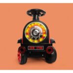 Masinuta Electrica Embo, Tip Trenulet cu Vagon Detasabil, Pentru 2 Persoane,cu Telecomanda, Lumini si Sunete, Locomotiva cu Vapori de Abur, 1-6 Ani, 46 x 33 x 72 cm, Rosu - imagine 5