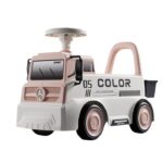 Mașinuță pentru copii, Embo, 3 ani, Model Camion, Sport, Claxon, Cutie Depozitare, 62x26x40 cm, Roz