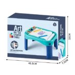 Masuta pentru copii cu foi si culori pentru desene - imagine 4