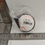 Minge Saltareata Hiperelastica, Embo, Model Minge de Baseball cu Fixare de Mana, Space Moon Ball foarte Elastica, Antistress pentru Copii, Diametru 66 mm, Alb - imagine 3