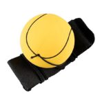 Minge Saltareata Hiperelastica, Embo, Model Minge de Tenis cu Fixare de Mana, Space Moon Ball foarte Elastica, Antistress pentru Copii, Diametru 66 mm, Galben