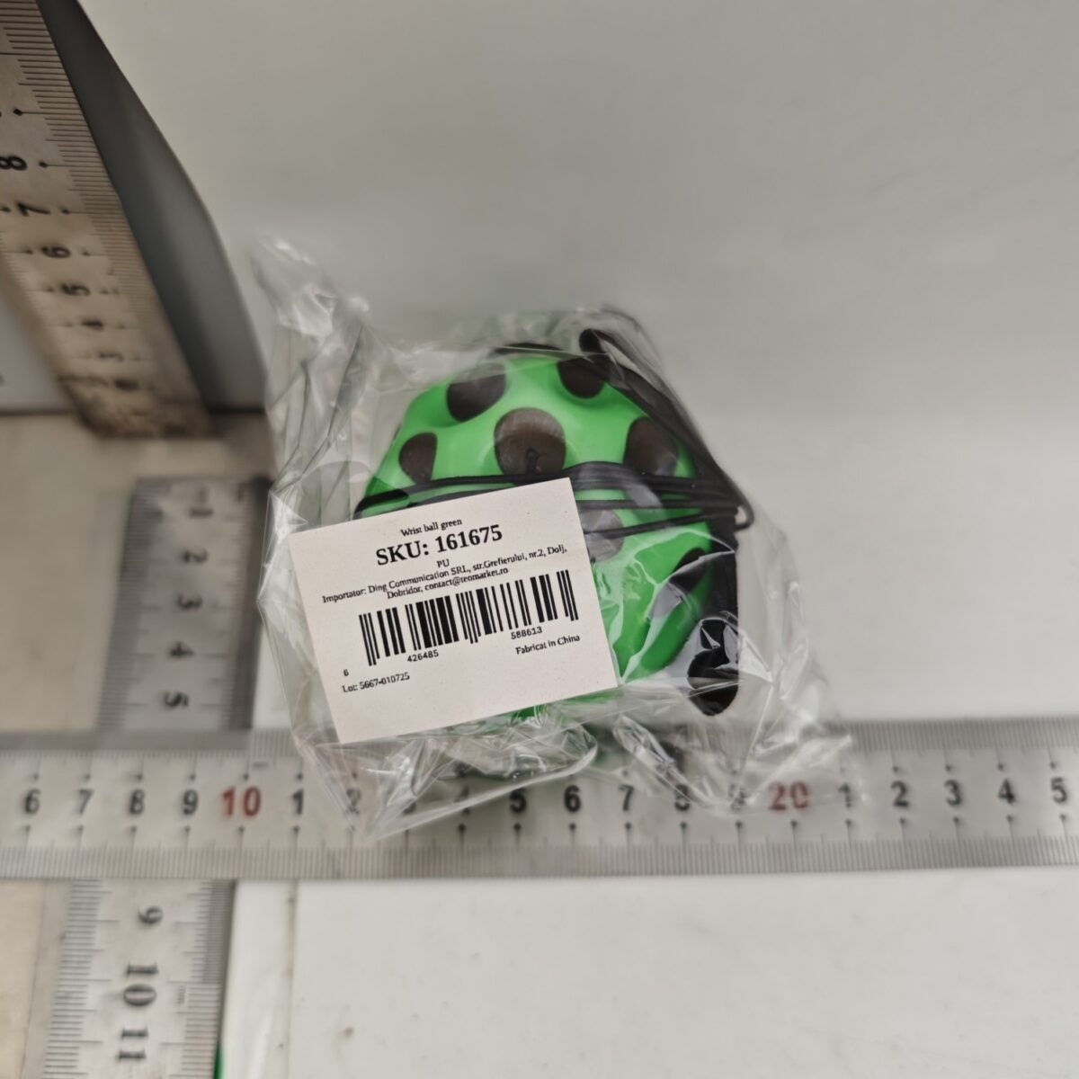 Minge Saltareata Hiperelastica, Embo, Space Moon Ball foarte Elastica, Antistress pentru Copii, Diametru 66 mm, Verde - imagine 3