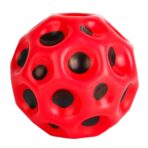 Minge Saltareata Hiperelastica, Embo, Space Moon Ball foarte Elastica, Antistress pentru Copii, Diametru 66 mm, Rosu